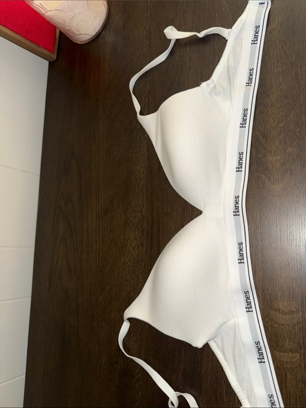Hanes Light white Wireless Everyday T-Shirt Bra